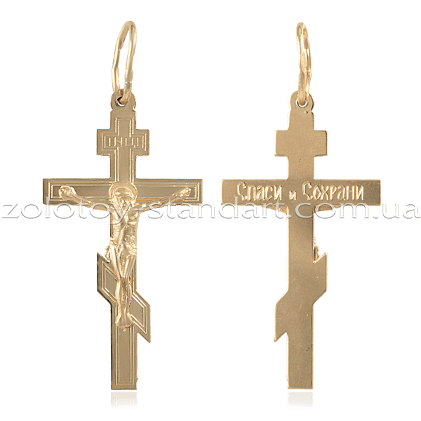 Золотой крестик православный 3529/00 детальное изображение ювелирного изделия Золотые крестики Золотой крестик православный 3529/00 детальное изображение ювелирного изделия Золотые крестики
