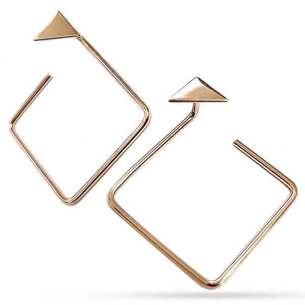 золоті сережки геометрія золоті сережки геометрія