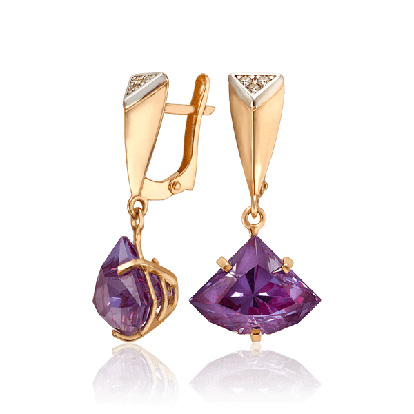 серьги с александритом в золоте серьги с александритом в золоте