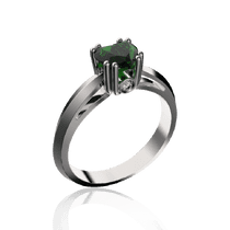 обзорное фото Золотое кольцо с бриллиантами и изумрудом 030336 Золотые кольца с изумрудом обзорное фото Золотое кольцо с бриллиантами и изумрудом 030336  Золотые кольца с изумрудом