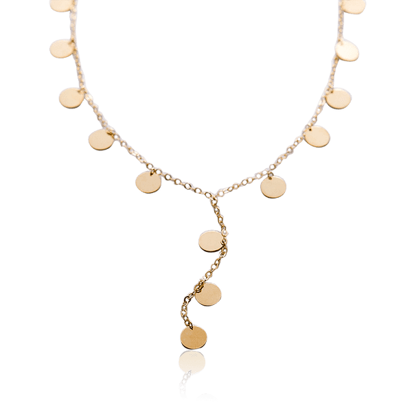 Колье Монетки из желтого золота 585 пробы 032833 детальное изображение ювелирного изделия Золотое колье без камней Колье Монетки из желтого золота 585 пробы 032833 детальное изображение ювелирного изделия Золотое колье без камней