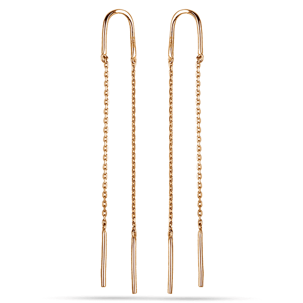 Золотые серьги продевки без камней 032649 детальное изображение ювелирного изделия Золотые серьги без вставок Золотые серьги продевки без камней 032649 детальное изображение ювелирного изделия Золотые серьги без вставок