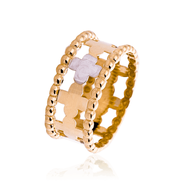 Золотое кольцо с клевером для девушек Удача 032693 детальное изображение ювелирного изделия Золотые кольца Золотое кольцо с клевером для девушек Удача 032693 детальное изображение ювелирного изделия Золотые кольца