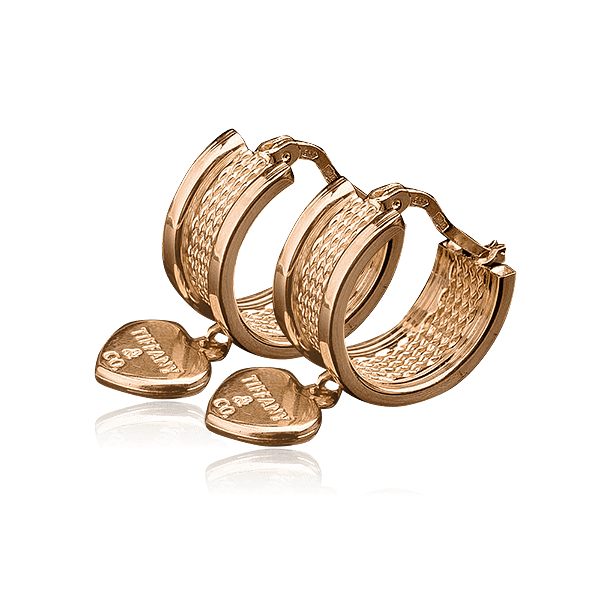 Золотые серьги Tiffany Золотые серьги Tiffany