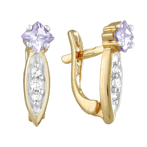 Серебряные серьги С3ФА/083 детальное изображение ювелирного изделия Серьги с позолотой Серебряные серьги С3ФА/083 детальное изображение ювелирного изделия Серьги с позолотой