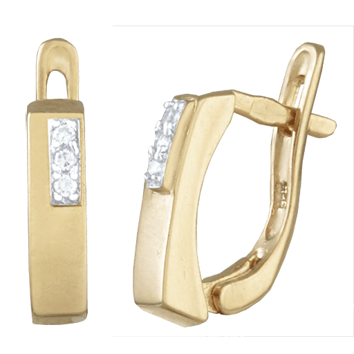 Серебряные серьги С3Ф/067 детальное изображение ювелирного изделия Серьги с позолотой Серебряные серьги С3Ф/067 детальное изображение ювелирного изделия Серьги с позолотой