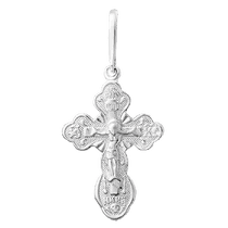обзорное фото Серебряный крестик П2/016  Серебряные подвески крестики