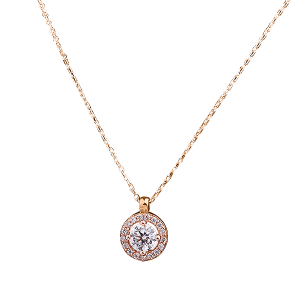 Золотое колье с фианитами 026526 фото Золотое колье с фианитами 026526 фото