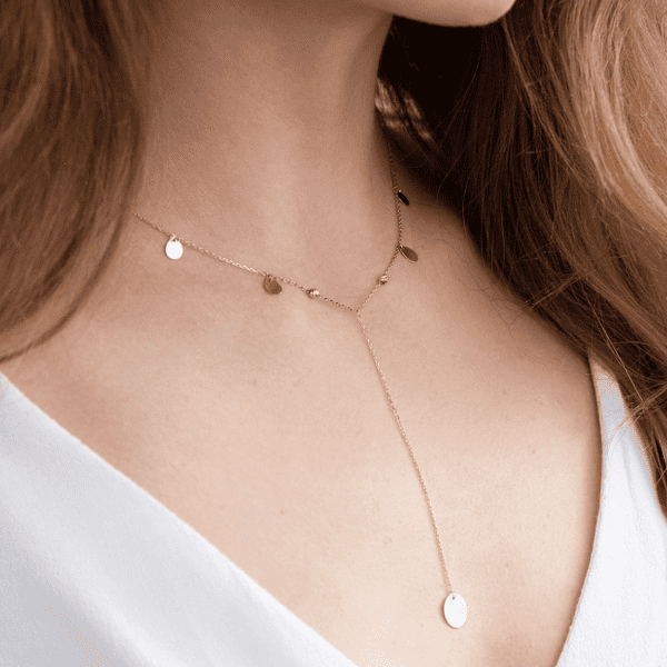 Золотое колье на шею Капли 032784 детальное изображение ювелирного изделия Золотое колье без камней Золотое колье на шею Капли 032784 детальное изображение ювелирного изделия Золотое колье без камней