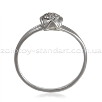 обзорное фото Серебряное кольцо с цирконием 320961С  Серебряные кольца с фианитом