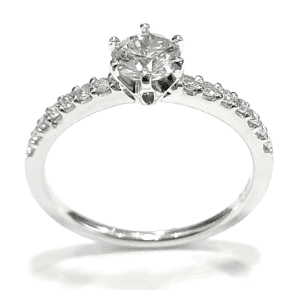 Невероятное помолвочное кольцо в белом золоте с бриллиантами 039840 детальное изображение ювелирного изделия Золотые кольца с бриллиантами Невероятное помолвочное кольцо в белом золоте с бриллиантами 039840 детальное изображение ювелирного изделия Золотые кольца с бриллиантами