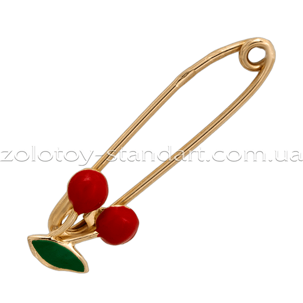 Золотая булавка Вишенки 09124 детальное изображение ювелирного изделия Золотые булавки Золотая булавка Вишенки 09124 детальное изображение ювелирного изделия Золотые булавки