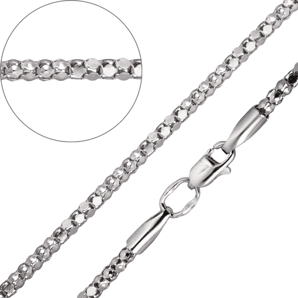 Серебряная цепочка Попкорн 024117 детальное изображение ювелирного изделия Серебряные цепочки