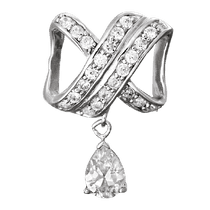 обзорное фото Серебряный подвес П2Ф/402 Серебряные подвески со вставками обзорное фото Серебряный подвес П2Ф/402  Серебряные подвески со вставками