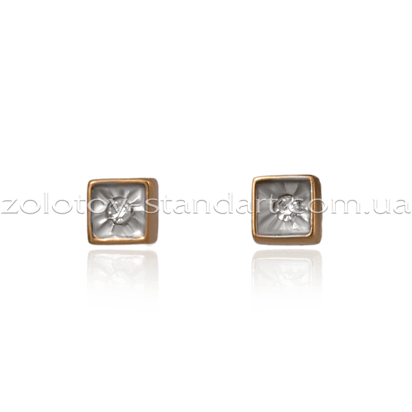 Золотые серьги с бриллиантами s21441 фото Золотые серьги с бриллиантами s21441 фото
