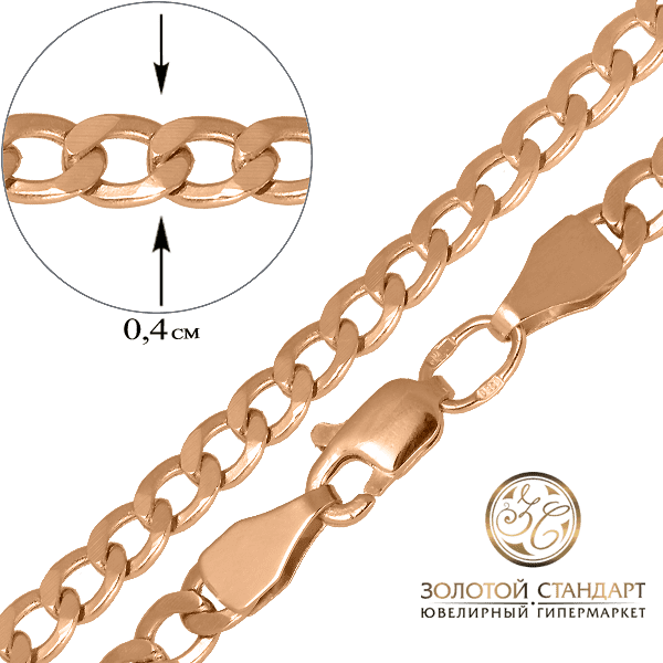 Золотий браслет Гурмет 024936 детальне зображення ювелірного виробу