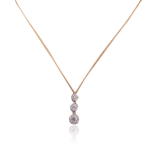 Золотое колье с фианитами 026529 детальное изображение ювелирного изделия Золотые колье с камнями Золотое колье с фианитами 026529 детальное изображение ювелирного изделия Золотые колье с камнями