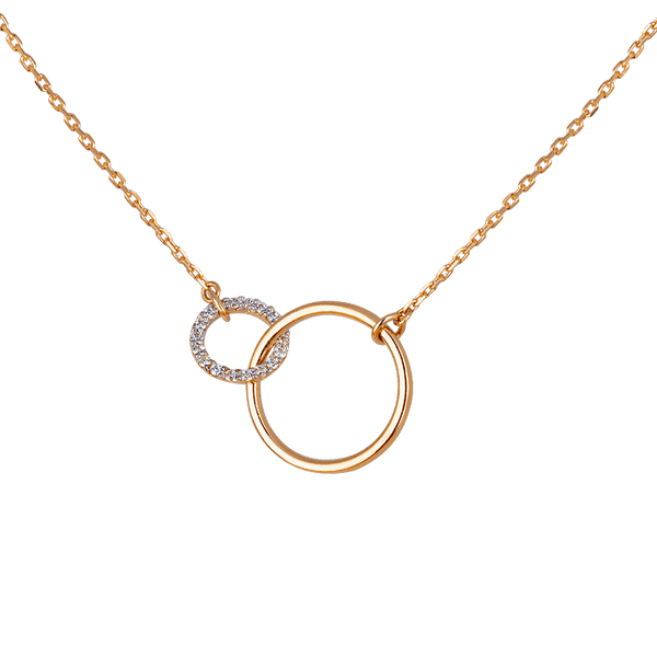 Золотое колье в стиле Картье, колечки с фианитами 037412 детальное изображение ювелирного изделия Золотые колье с камнями Золотое колье в стиле Картье, колечки с фианитами 037412 детальное изображение ювелирного изделия Золотые колье с камнями