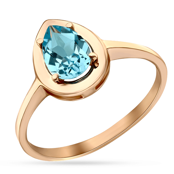 Кольцо с голубым топазом Капля 035287035287 детальное изображение ювелирного изделия Золотые кольца с топазом Кольцо с голубым топазом Капля 035287035287 детальное изображение ювелирного изделия Золотые кольца с топазом
