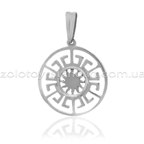 обзорное фото Подвеска Солнце 3860/1  Золотые подвески без камней