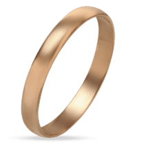 обзорное фото Золотое свадебное обручальное кольцо Счастливая история любви 033338  Классические обручальные кольца из золота