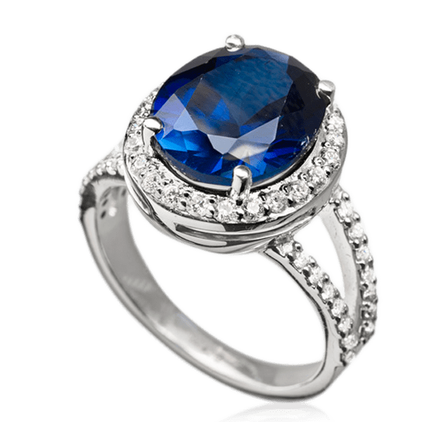 Кольцо с сапфиром и бриллиантами 023309 детальное изображение ювелирного изделия Золотые кольца с сапфиром Кольцо с сапфиром и бриллиантами 023309 детальное изображение ювелирного изделия Золотые кольца с сапфиром