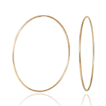 обзорное фото Серьги кольца из золота 50 мм 033776 Золотые серьги обзорное фото Серьги кольца из золота 50 мм 033776  Золотые серьги