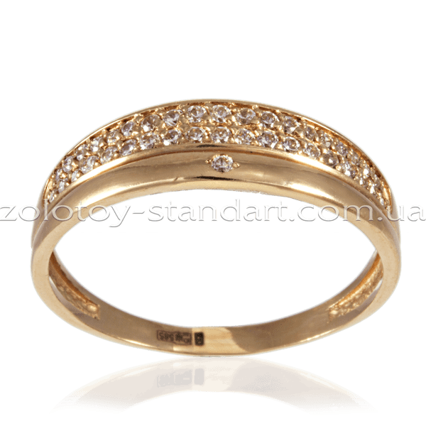 Золотое кольцо 11912 детальное изображение ювелирного изделия Золотые кольца с фианитом Золотое кольцо 11912 детальное изображение ювелирного изделия Золотые кольца с фианитом