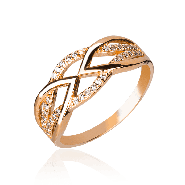 Золотое кольцо с фианитом Притяжение 032773 детальное изображение ювелирного изделия Золотые кольца с фианитом Золотое кольцо с фианитом Притяжение 032773 детальное изображение ювелирного изделия Золотые кольца с фианитом