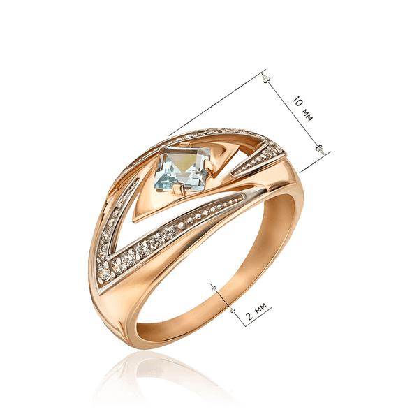 кольцо с топазом и фианитами купить кольцо с топазом и фианитами купить