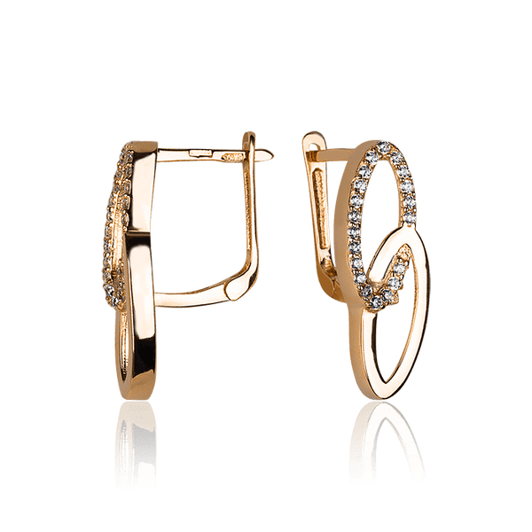 Сережки золотые с английским замком 032749 детальное изображение ювелирного изделия Золотые серьги Сережки золотые с английским замком 032749 детальное изображение ювелирного изделия Золотые серьги