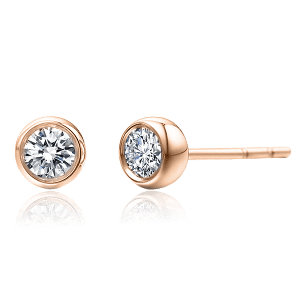 Серьги гвоздики из красного золота с бриллиантом 029950 детальное изображение ювелирного изделия Золотые серьги Серьги гвоздики из красного золота с бриллиантом 029950 детальное изображение ювелирного изделия Золотые серьги