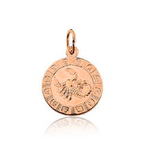 обзорное фото Золотая подвеска знак зодиака Скорпион 033941 Золотые подвески обзорное фото Золотая подвеска знак зодиака Скорпион 033941  Золотые подвески