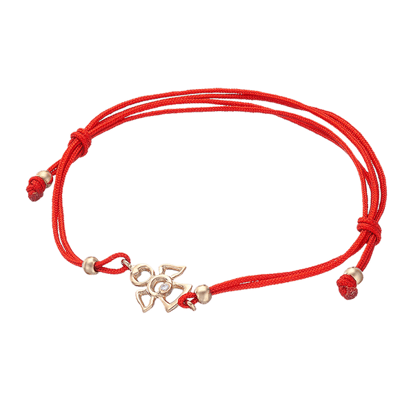 Браслет красная нить на запястье с золотом 032327 детальное изображение ювелирного изделия Красная нить с золотом Браслет красная нить на запястье с золотом 032327 детальное изображение ювелирного изделия Красная нить с золотом