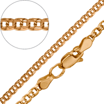 обзорное фото Литой браслет Бисмарк из красного золота без вставок 027870 Золотой браслет Бисмарк обзорное фото Литой браслет Бисмарк из красного золота без вставок 027870  Золотой браслет Бисмарк