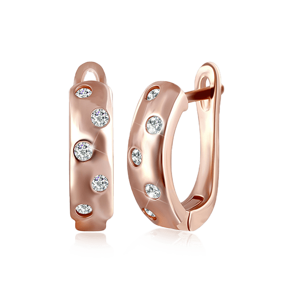 Серебряные серьги с фианитом 026235 детальное изображение ювелирного изделия Серьги с позолотой Серебряные серьги с фианитом 026235 детальное изображение ювелирного изделия Серьги с позолотой