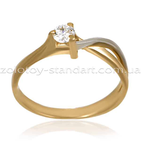 Золотое кольцо 140487 детальное изображение ювелирного изделия Золотые кольца для помолвки с цирконием Золотое кольцо 140487 детальное изображение ювелирного изделия Золотые кольца для помолвки с цирконием