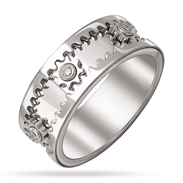 каблучка золота чоловыча крутиться