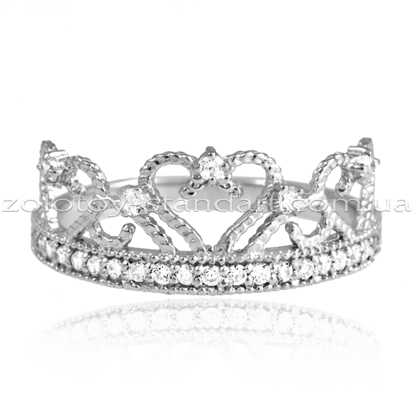 Кольцо из белого золота Корона 1427 купить Кольцо из белого золота Корона 1427 купить