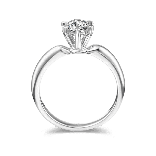 Каблучка для заручин з діамантом із білого золота 024564 детальне зображення ювелірного виробу Каблучка для заручин з діамантом із білого золота 024564 детальне зображення ювелірного виробу