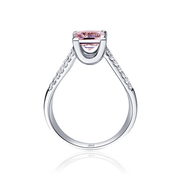 кольцо золотое с розовым и белым бриллиантами кольцо золотое с розовым и белым бриллиантами