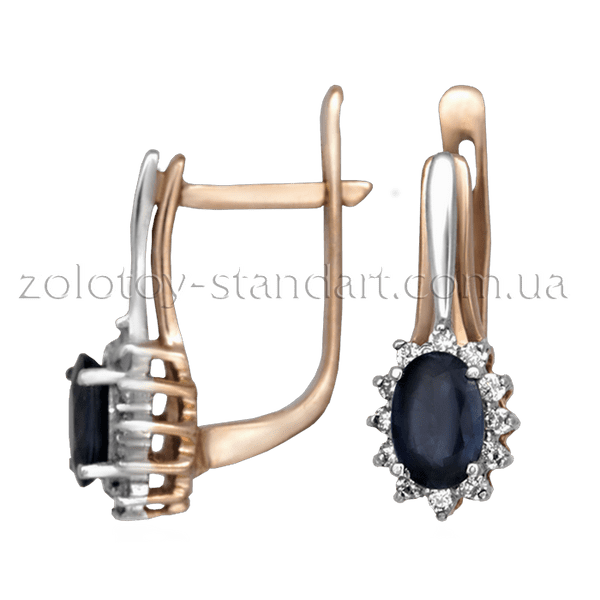 Золотые серьги с сапфиром и бриллиантами 2842 детальное изображение ювелирного изделия Золотые серьги с сапфиром Золотые серьги с сапфиром и бриллиантами 2842 детальное изображение ювелирного изделия Золотые серьги с сапфиром