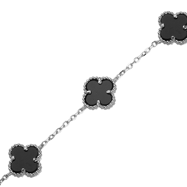 Серебряный браслет с ониксом 027757 детальное изображение ювелирного изделия Серебряные женские браслеты Серебряный браслет с ониксом 027757 детальное изображение ювелирного изделия Серебряные женские браслеты