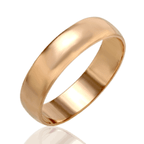 обзорное фото Золотое кольцо обручальное классическое Вместе навсегда 033340  Классические обручальные кольца из золота