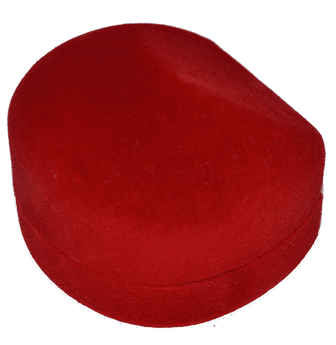 Футляр Кружок, червоний, універсальна проріз 027563 детальне зображення ювелірного виробу Футляр Кружок, червоний, універсальна проріз 027563 детальне зображення ювелірного виробу