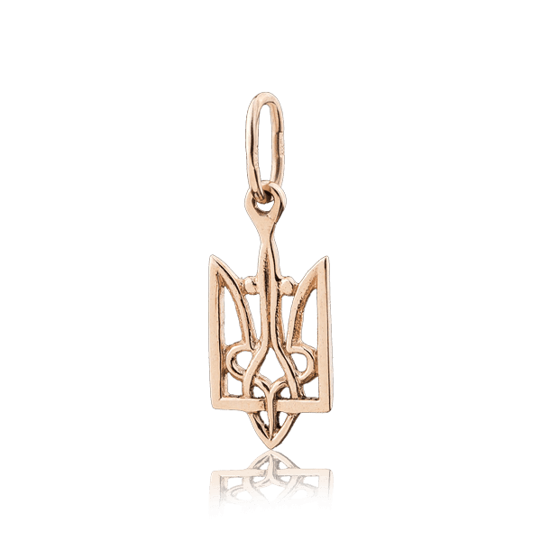 Золотой кулон Герб Украины 031394 детальное изображение ювелирного изделия Украинская символика из золота и серебра Золотой кулон Герб Украины 031394 детальное изображение ювелирного изделия Украинская символика из золота и серебра