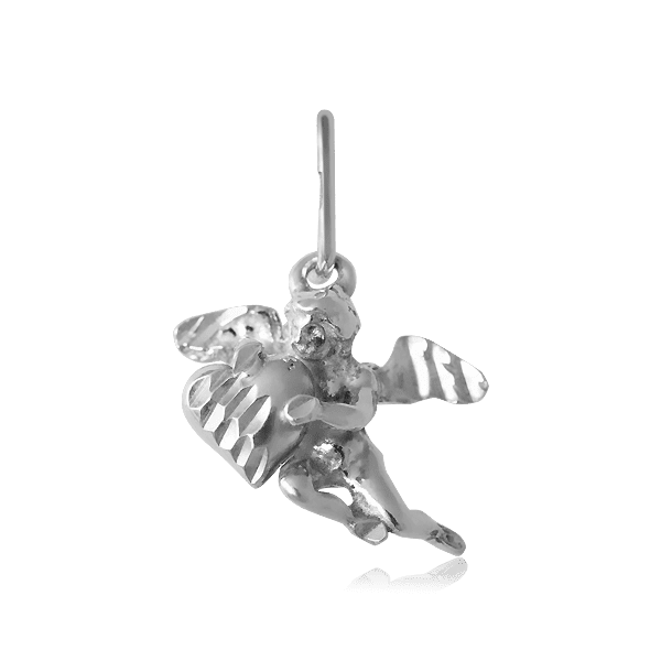 Серебряный кулон Ангел 024332 детальное изображение ювелирного изделия Серебряные подвески без вставок Серебряный кулон Ангел 024332 детальное изображение ювелирного изделия Серебряные подвески без вставок