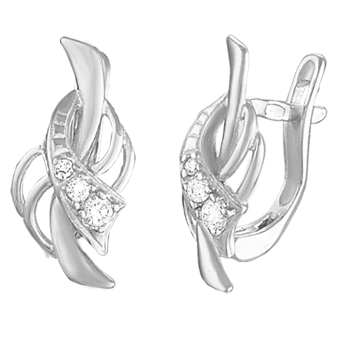 Серебряные серьги С2Ф/038 детальное изображение ювелирного изделия Серебряные серьги с камнями Серебряные серьги С2Ф/038 детальное изображение ювелирного изделия Серебряные серьги с камнями