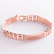 обзорное фото Золотой мужской браслет в красном золоте 040047 Золотые мужские браслеты обзорное фото Золотой мужской браслет в красном золоте 040047  Золотые мужские браслеты