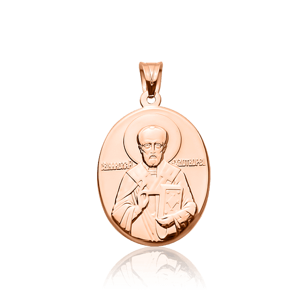 Золотая ладанка Николай Чудотворец 029604 детальное изображение ювелирного изделия Золотые подвески иконки Золотая ладанка Николай Чудотворец 029604 детальное изображение ювелирного изделия Золотые подвески иконки